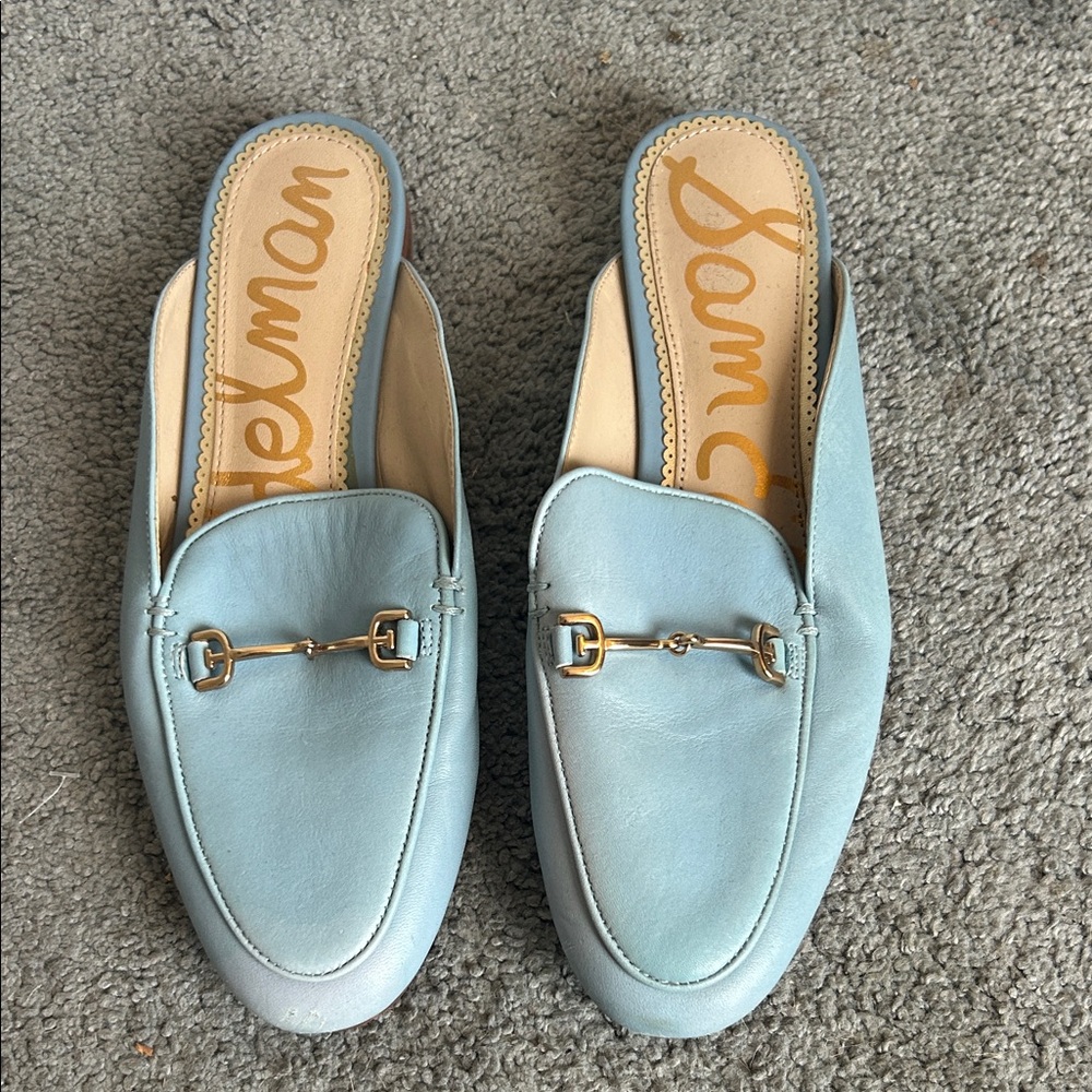 Sam Edelman Women's Light Blue Mules